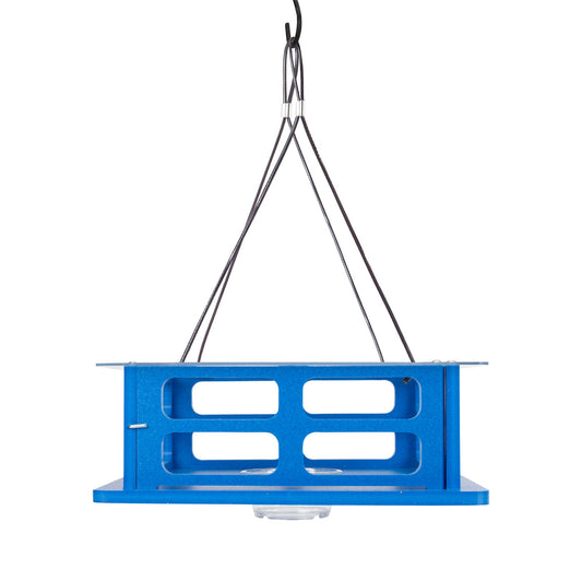 Bluebird Platform Feeder in Blue Recycled Plastic - Birds Choice