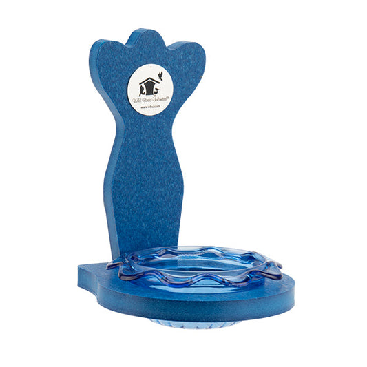 Bluebird Mini Trio Window Feeder in Blue Recycled Plastic - Birds Choice