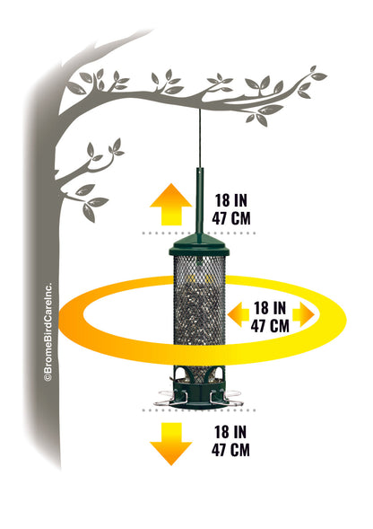 Brome Squirrel Buster Mini Squirrel-proof Bird Feeder