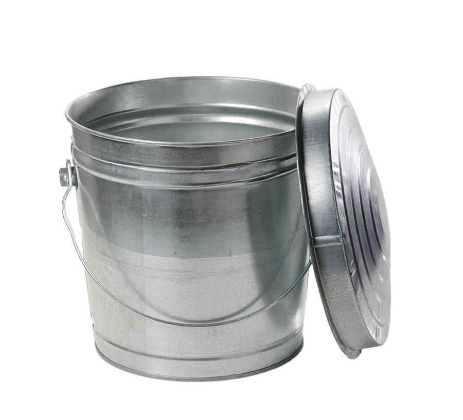 Galvanized Steel Locking Lid Seed Can with Lid-10 Gallon - Birds Choice