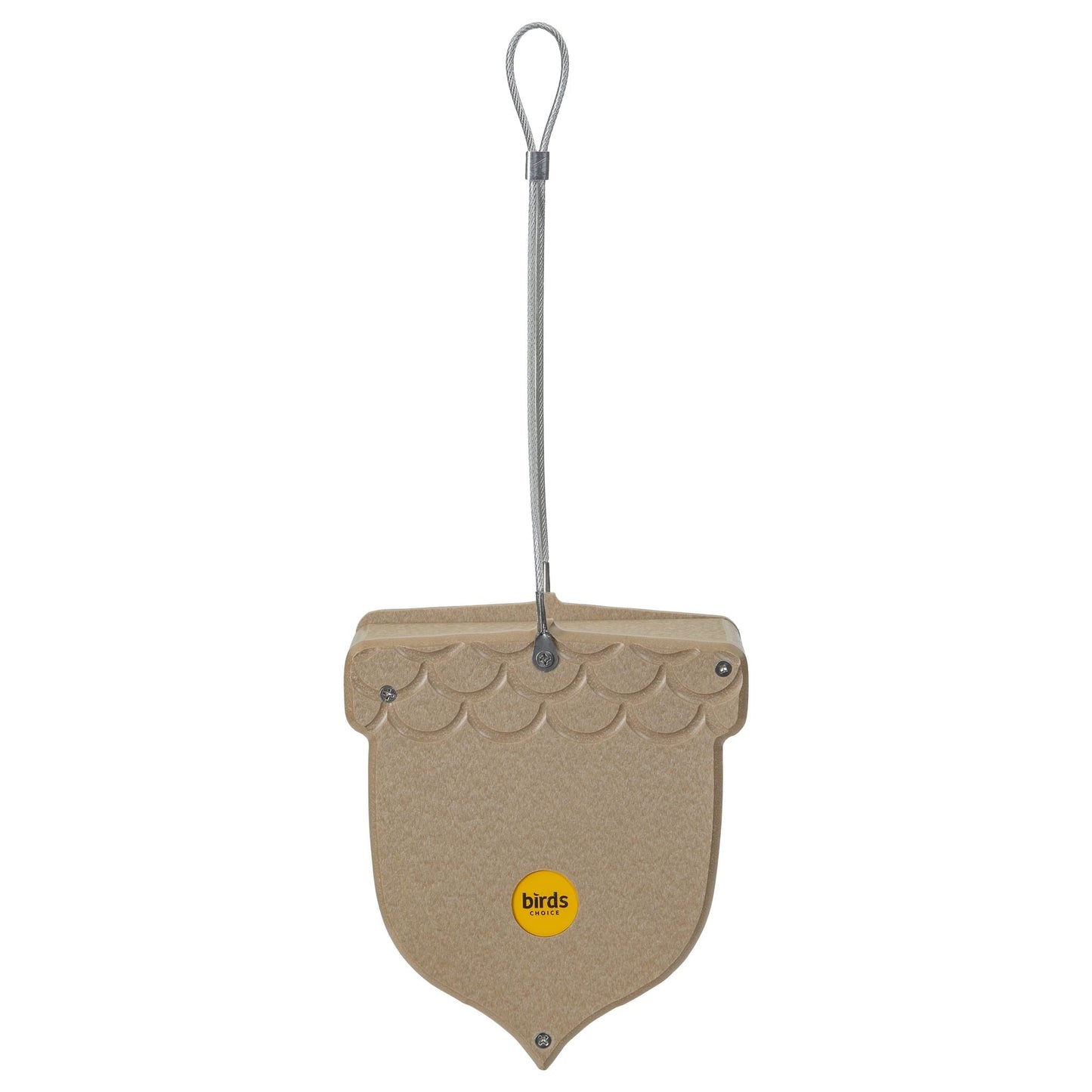 Shelled Peanut Bird Feeder in Taupe Recycled Plastic