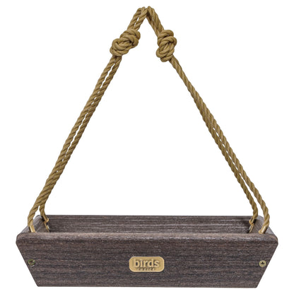 Hanging Tray Bird Feeder Spruce Creek Collection in Brazilian Walnut Recycled Plastic - Birds Choice