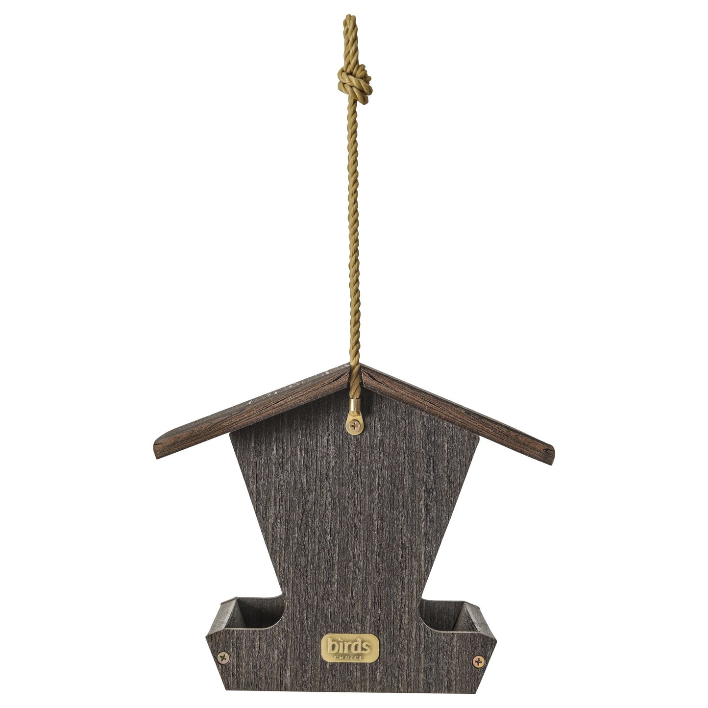 Hopper Bird Feeder Spruce Creek Collection in Brazilian Walnut Recycled Plastic - Birds Choice