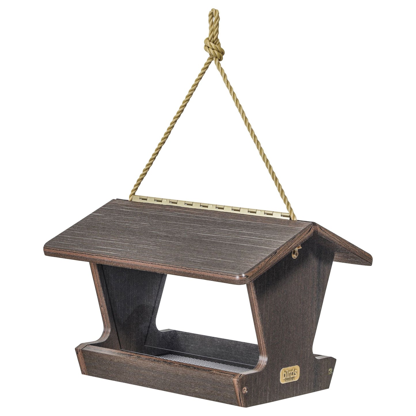 Hopper Bird Feeder Spruce Creek Collection in Brazilian Walnut Recycled Plastic - Birds Choice