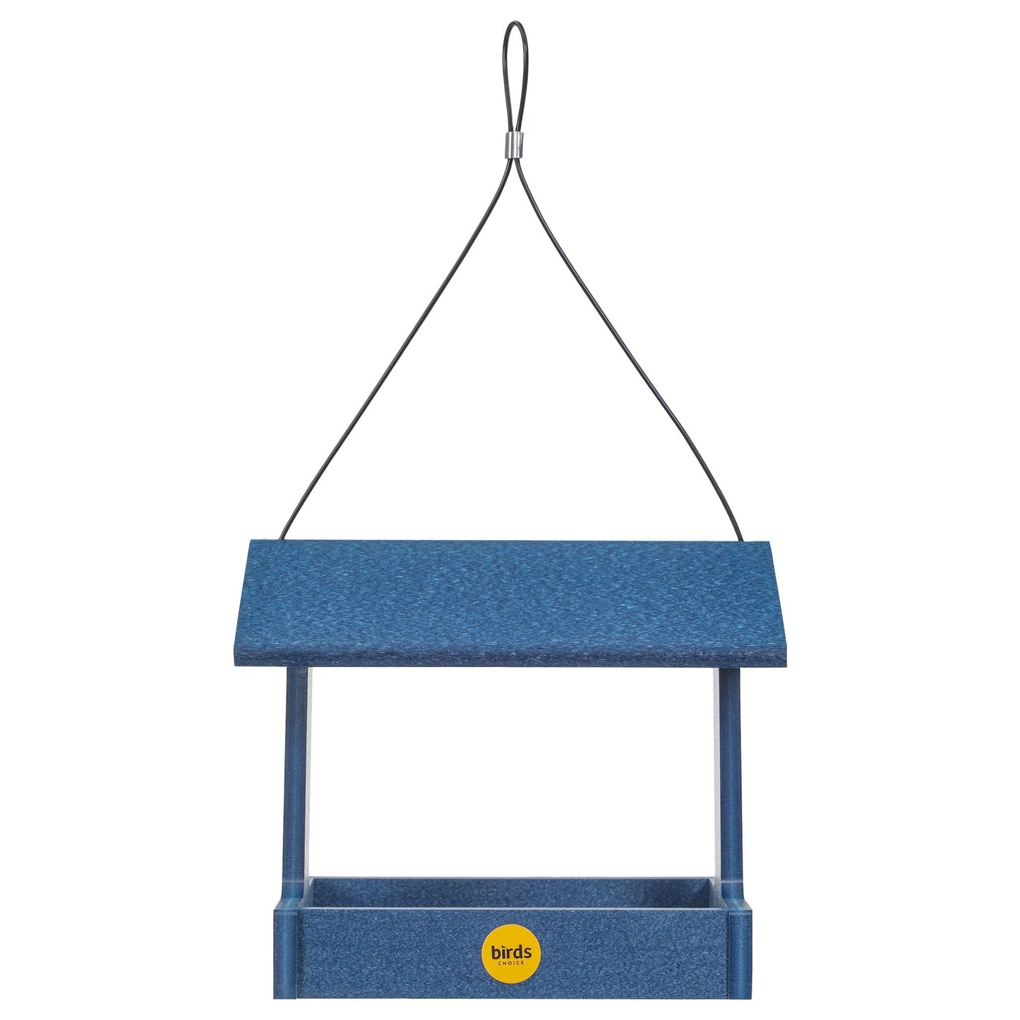 Recycled Plastic Fly-Thru Feeder in Blue