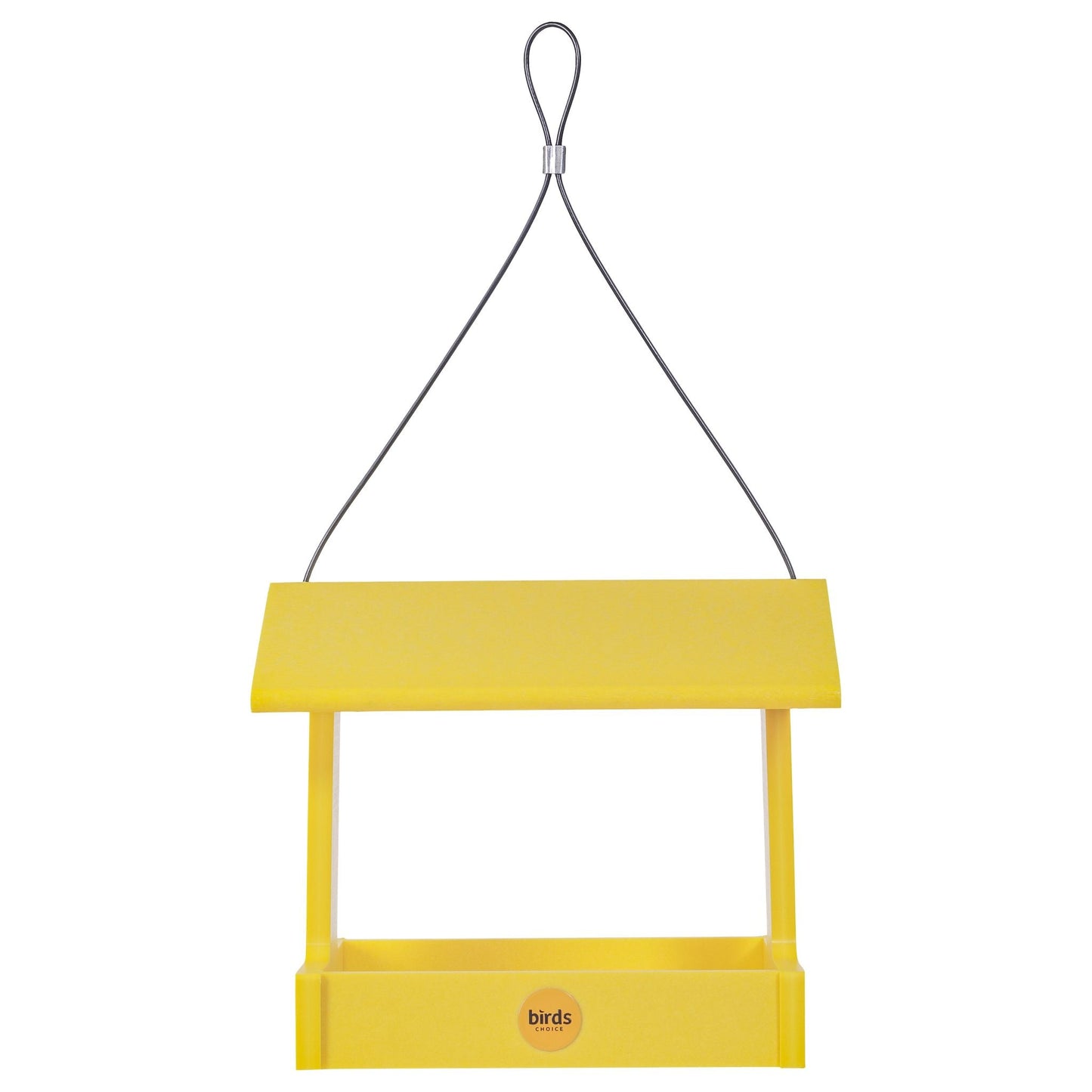 Recycled Plastic Fly-Thru Feeder in Yellow