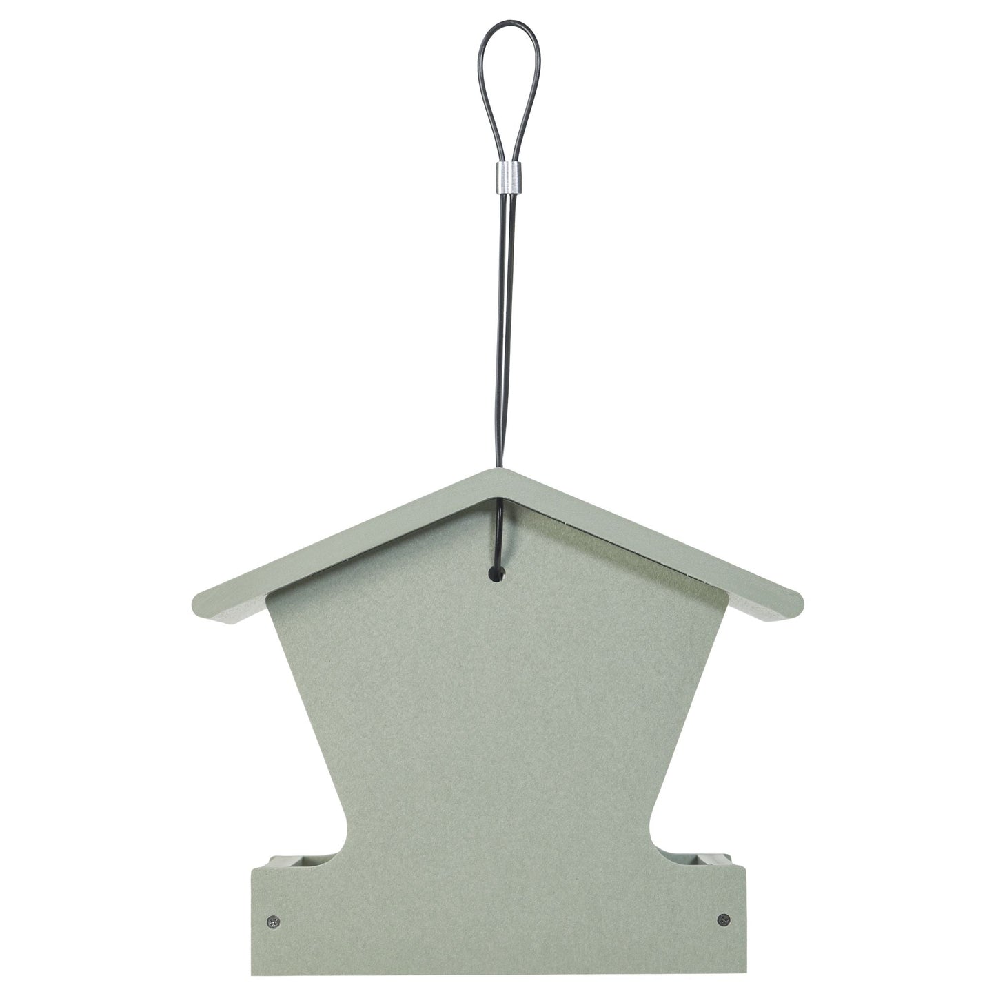 Small Hopper Feeder in Sage Green Recycled Plastic