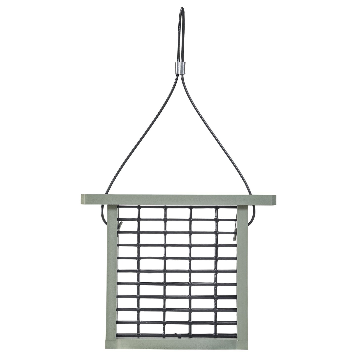 Recycled Plastic Suet Feeder in Sage Green