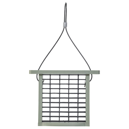 Recycled Plastic Suet Feeder in Sage Green