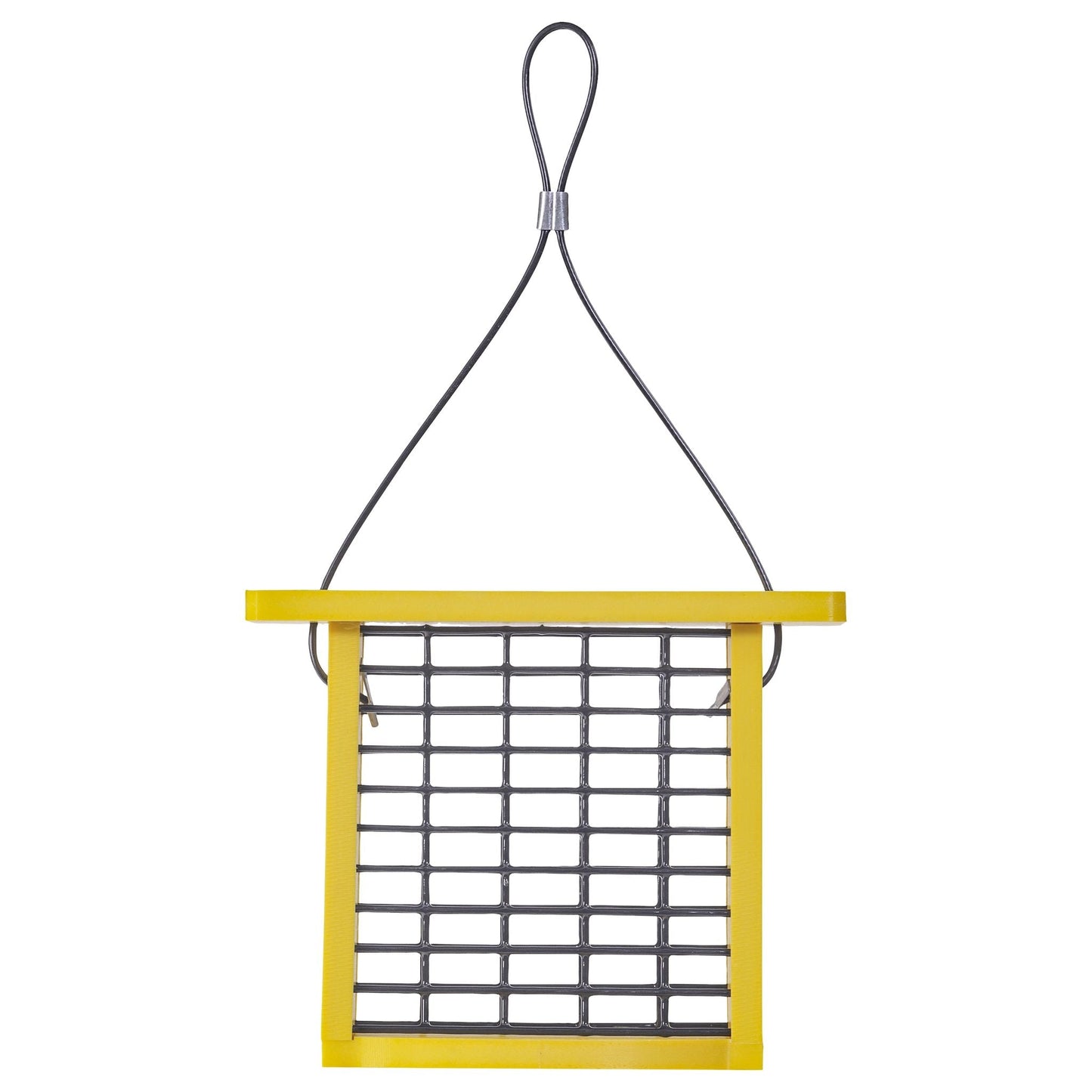 Recycled Plastic Suet Feeder in Yellow