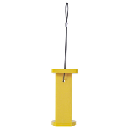 Recycled Plastic Suet Feeder in Yellow