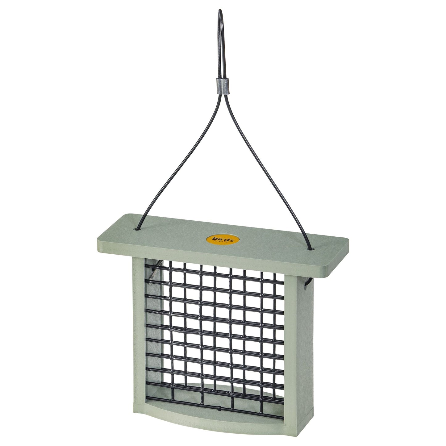 Recycled Plastic Suet Feeder in Sage Green