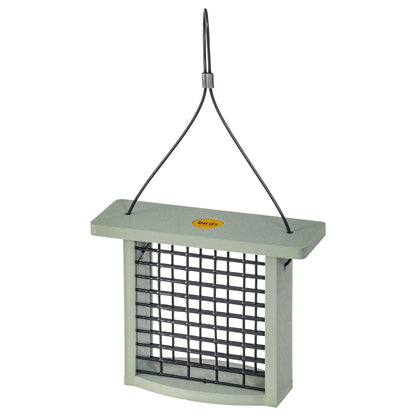 Recycled Plastic Suet Feeder in Sage Green