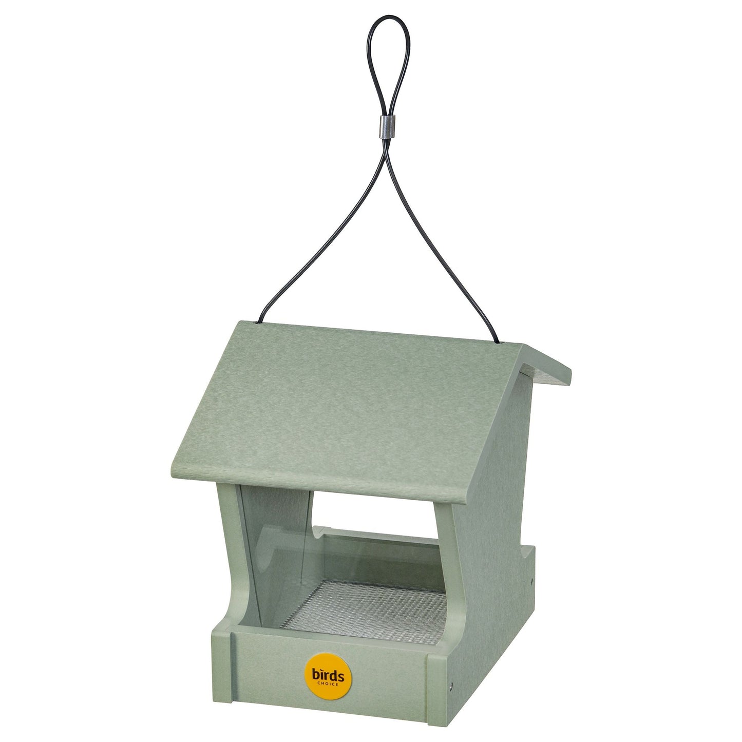 Small Hopper Feeder in Sage Green Recycled Plastic