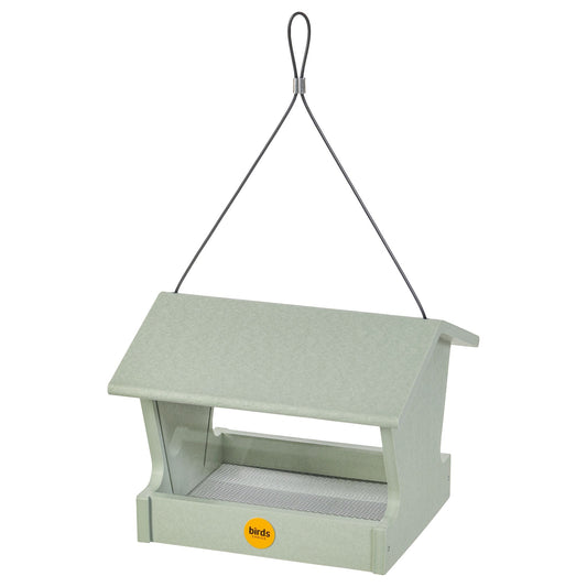 Medium Hopper Feeder in Sage Green Recycled Plastic