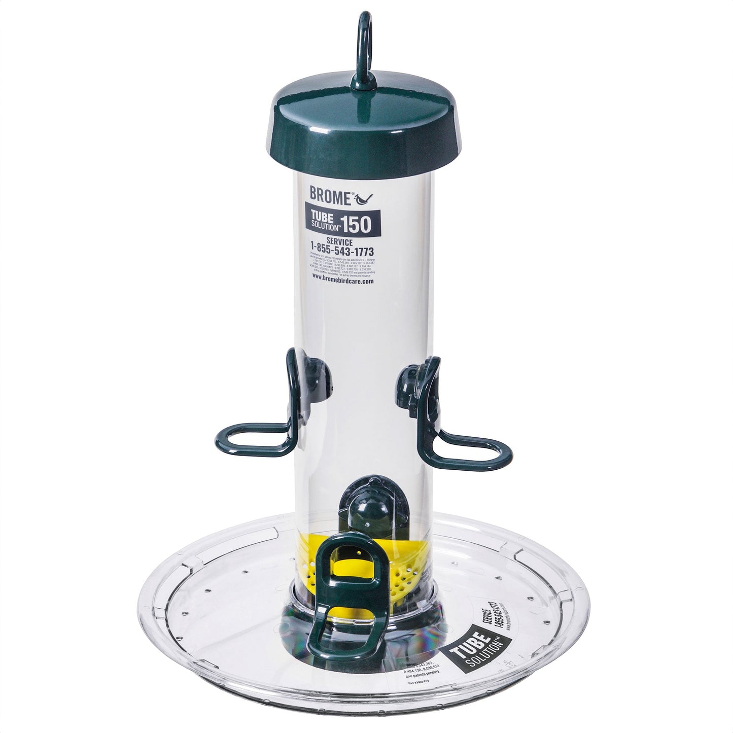 Squirrel-Proof Tube Feeder with Cage & Seed Tray