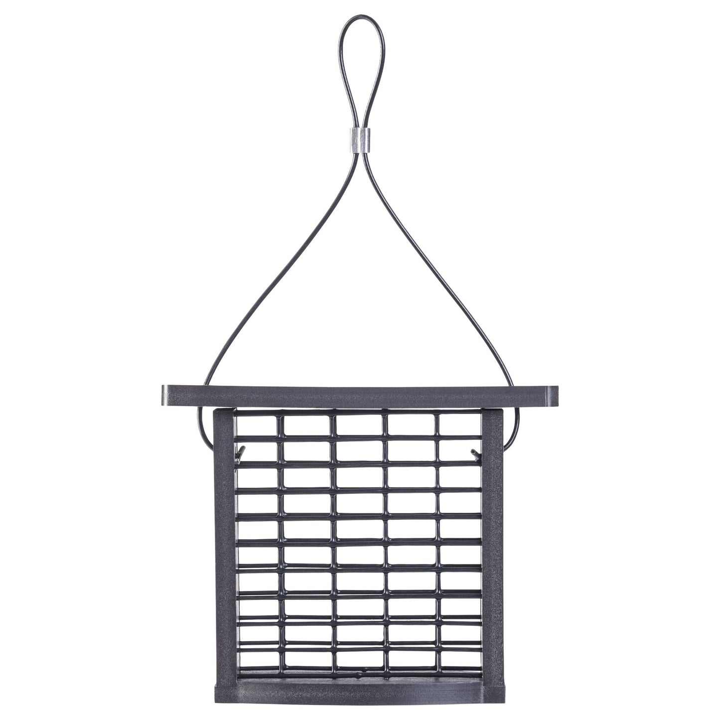 Recycled Plastic Suet Feeder in Black