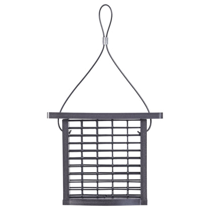 Recycled Plastic Suet Feeder in Black