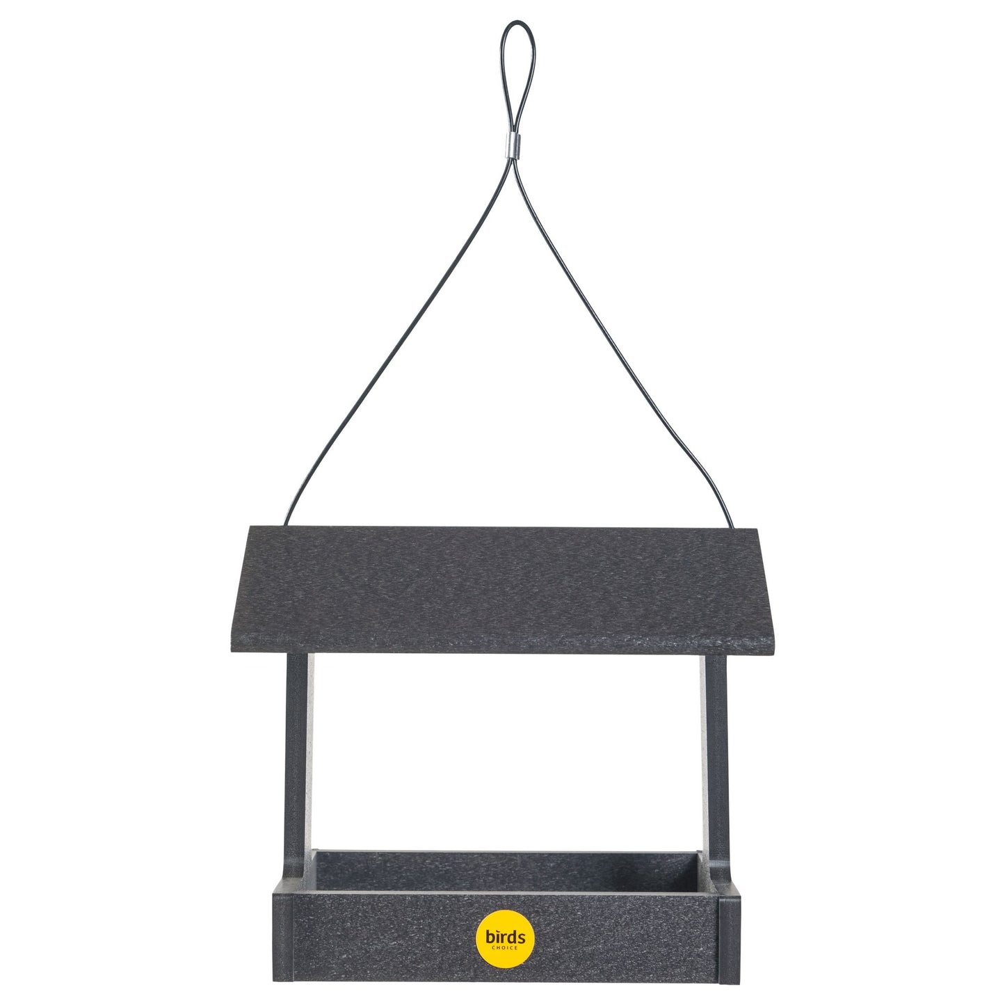 Recycled Plastic Fly-Thru Feeder in Black