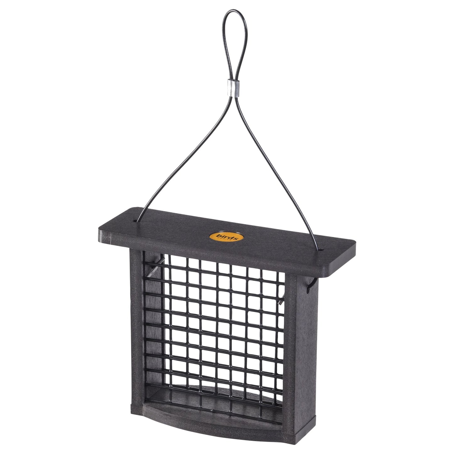 Recycled Plastic Suet Feeder in Black