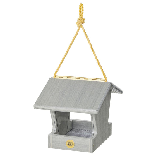 Modern Farmhouse Small Hopper Feeder in Driftwood