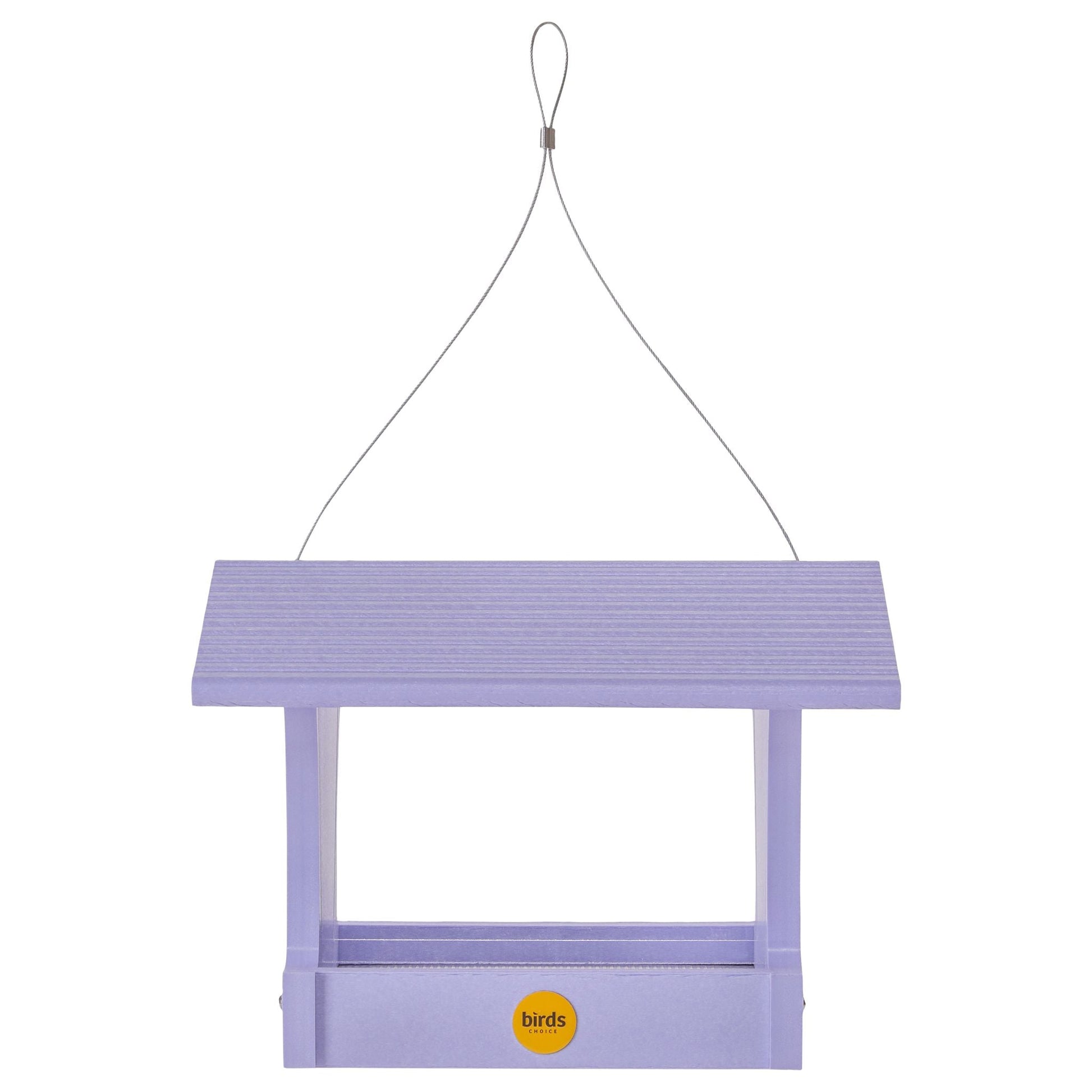 Medium Hopper Bird Feeder in Purple Recycled Plastic - Birds Choice