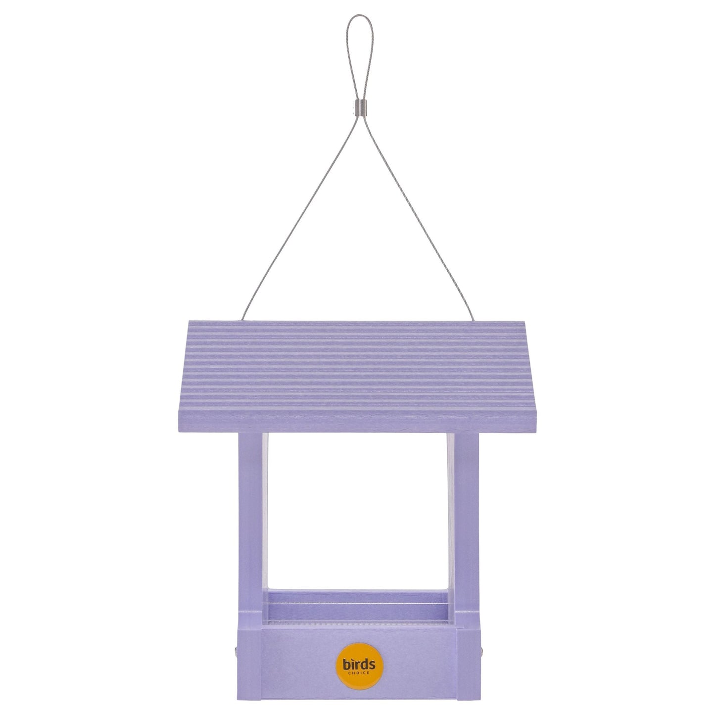 Small Hopper Bird Feeder in Purple Recycled Plastic - Birds Choice