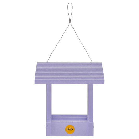 Small Hopper Bird Feeder in Purple Recycled Plastic - Birds Choice