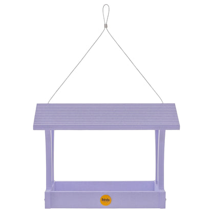 Fly-Thru Bird Feeder in Purple Recycled Plastic - Birds Choice