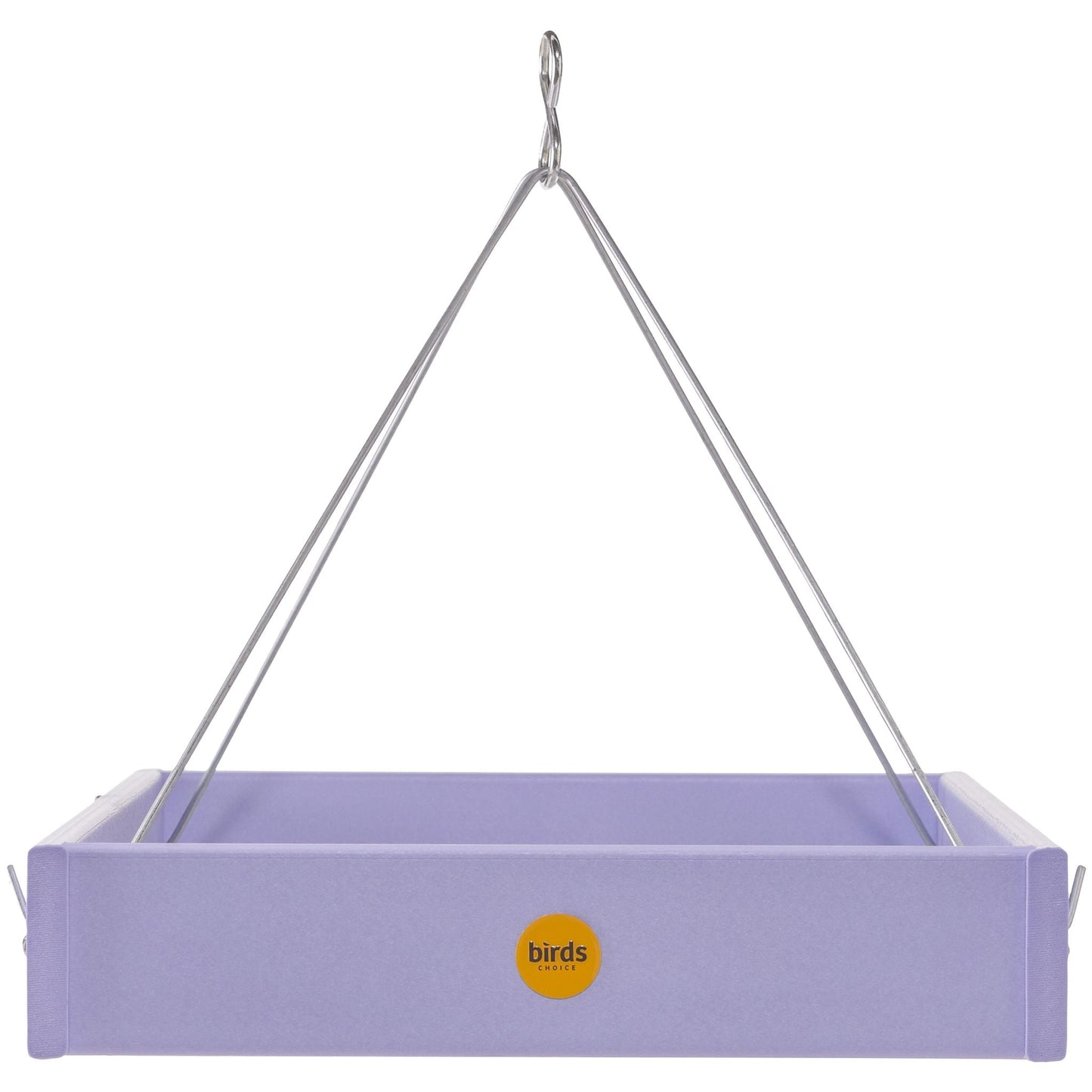 Large Hanging Platform Bird Feeder in Purple Recycled Plastic - Birds Choice