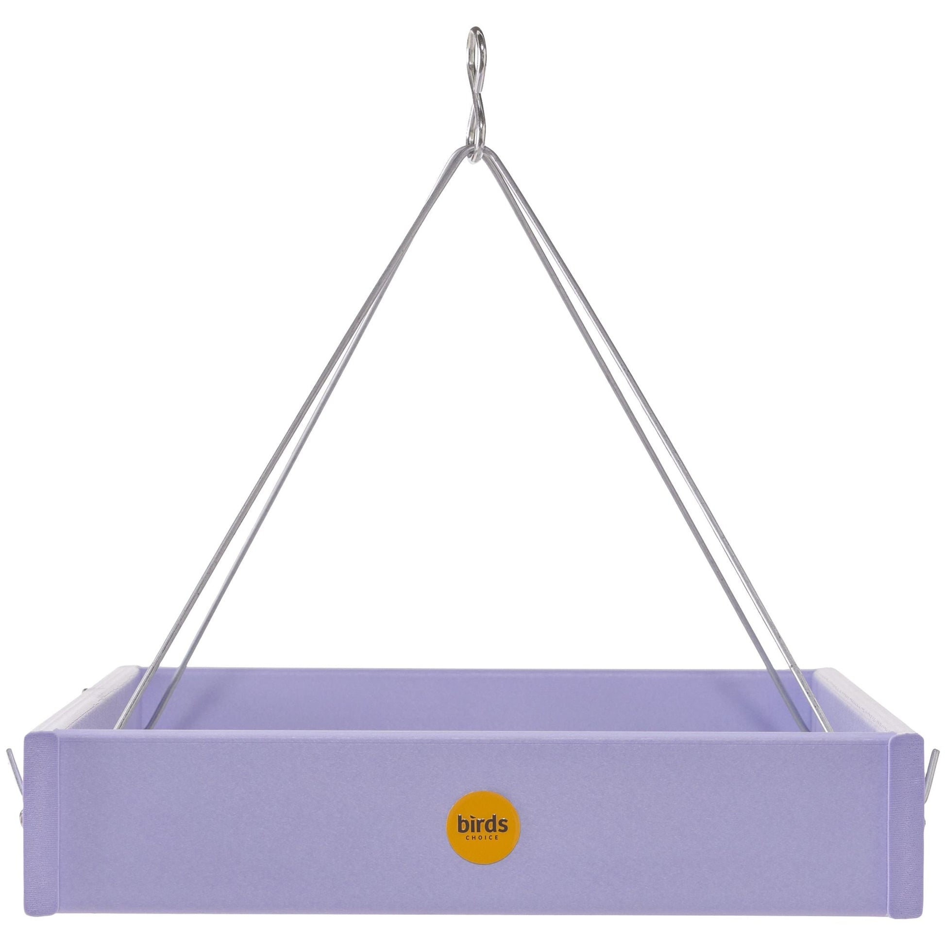 Large Hanging Platform Bird Feeder in Purple Recycled Plastic - Birds Choice