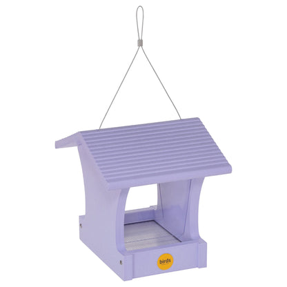 Small Hopper Bird Feeder in Purple Recycled Plastic - Birds Choice