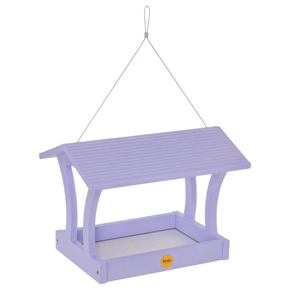 Fly-Thru Bird Feeder in Purple Recycled Plastic - Birds Choice