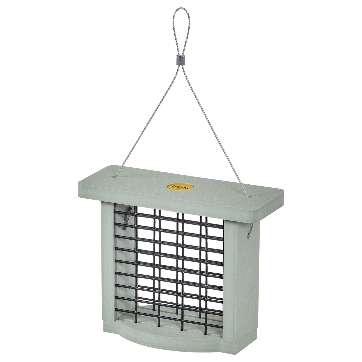 Suet Feeder for Single Cake in Green Recycled Plastic