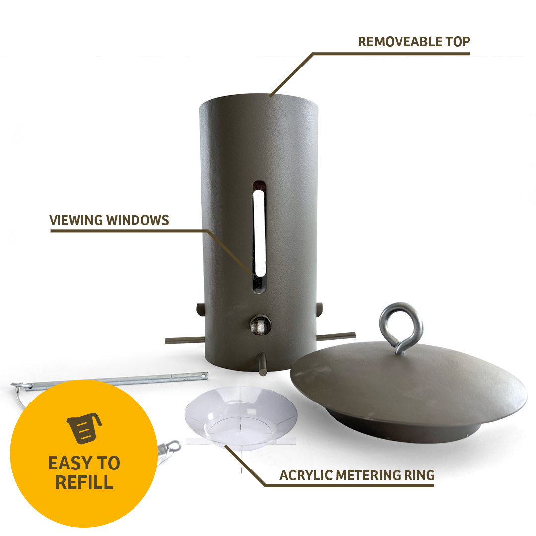 Bear Proof Bird Feeder in Brown
