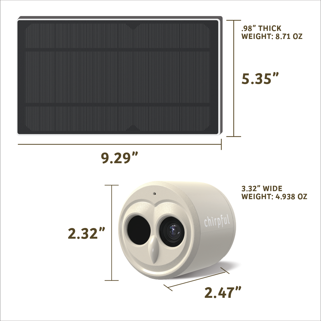 Chirpful Smart Camera - 4k Camera | Solar-Powered | AI-Driven