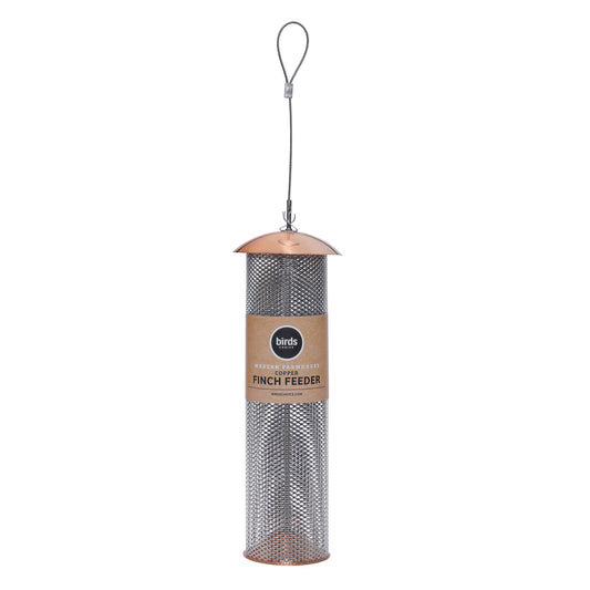 Copper Mesh Tube Feeder for Finches Small
