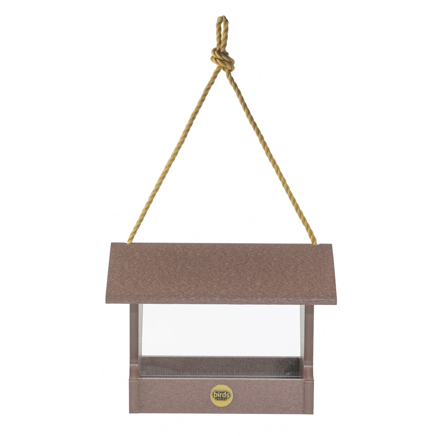 Medium Hopper Bird Feeder in Cinnamon Recycled Plastic