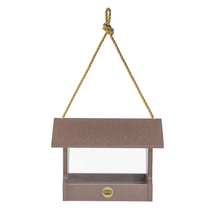Medium Hopper Bird Feeder in Cinnamon Recycled Plastic