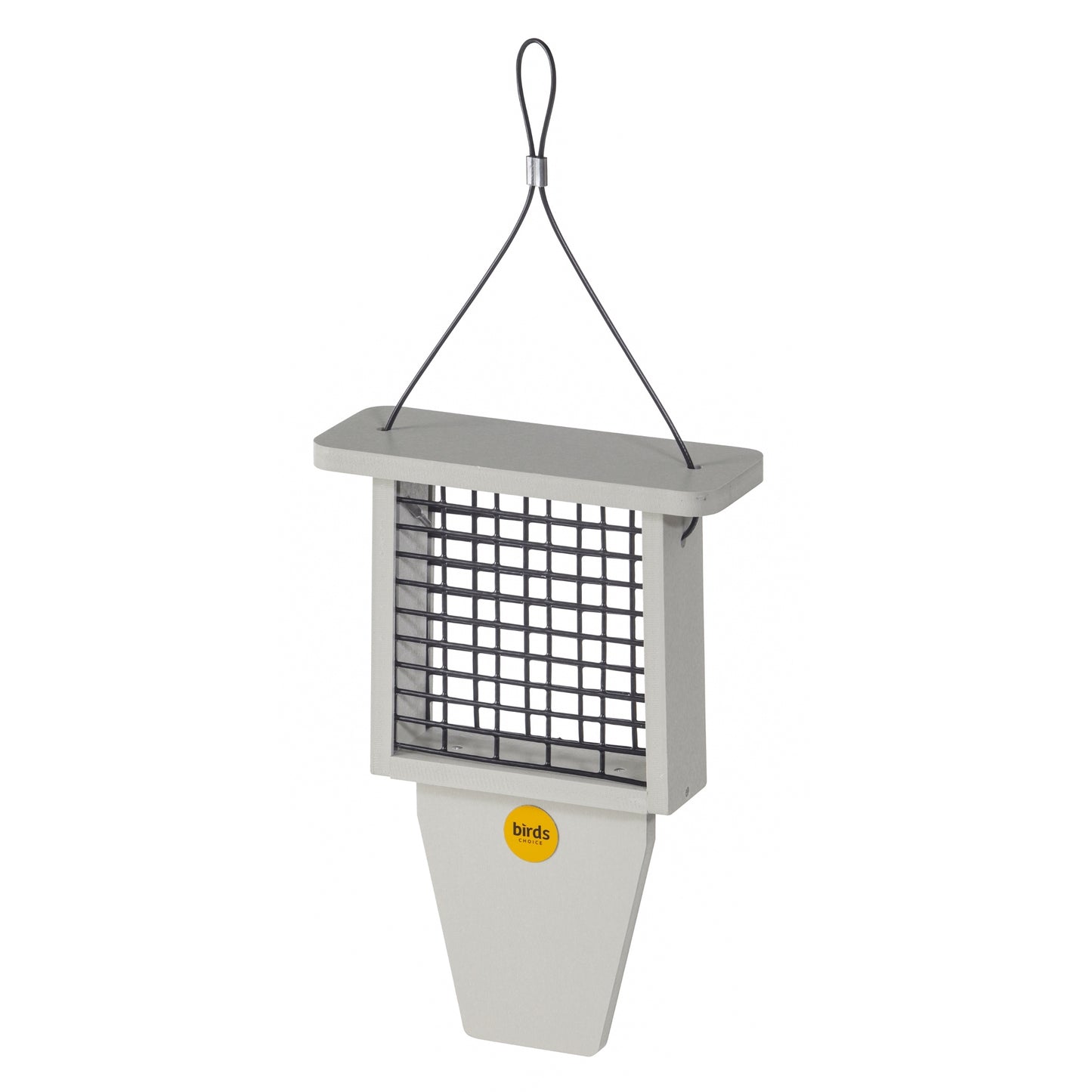 Suet Feeder with Tail Prop for Single Cake in Sea Salt