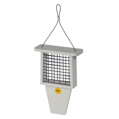 Suet Feeder with Tail Prop for Single Cake in Sea Salt