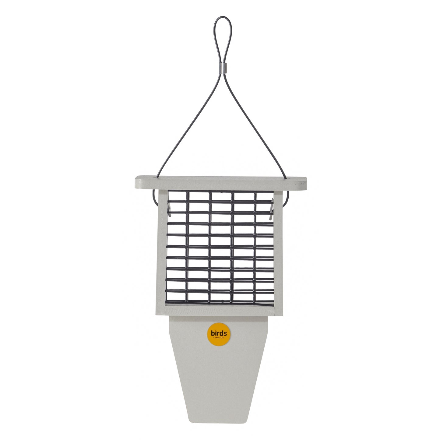 Suet Feeder with Tail Prop for Single Cake in Sea Salt