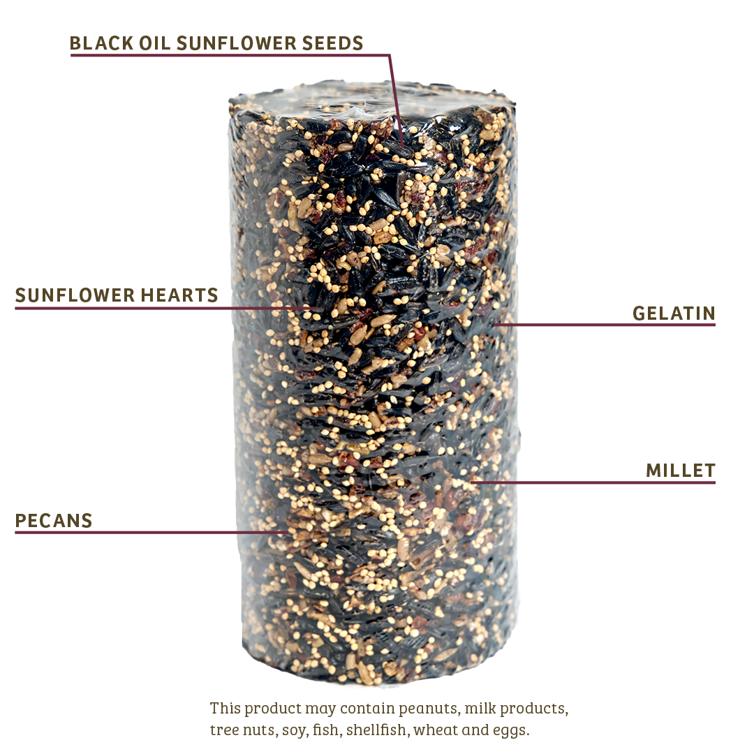 Cardinals Crave Seed Cylinder - Small