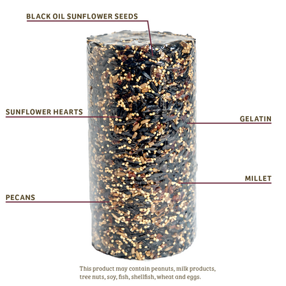 Cardinals Crave Seed Cylinder - Small