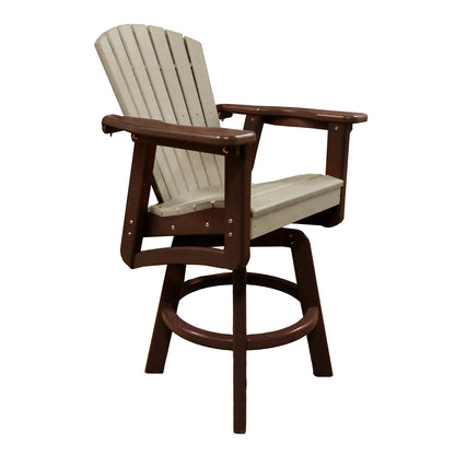 Classic Swivel Bar Height Arm Chair