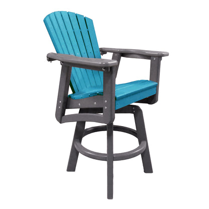 Classic Swivel Bar Height Arm Chair