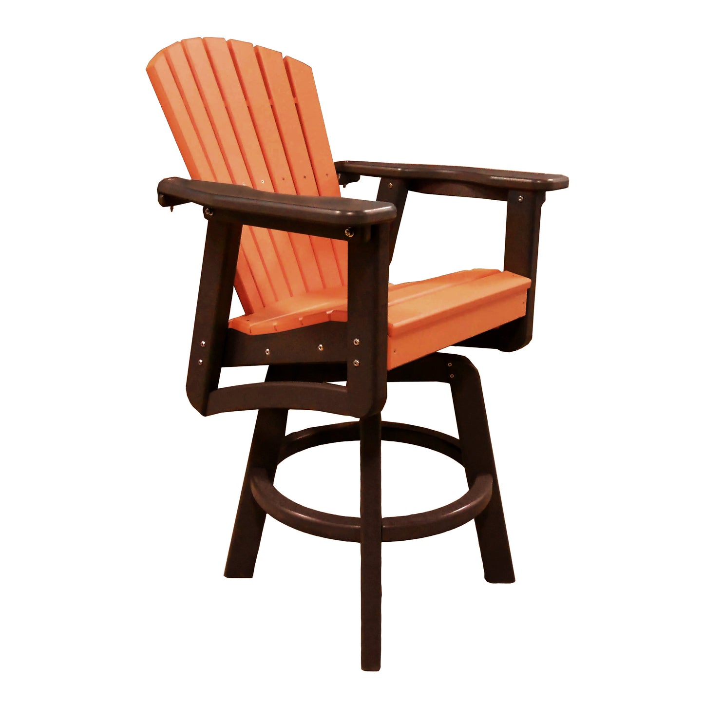 Classic Swivel Bar Height Arm Chair