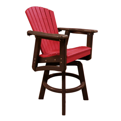 Classic Swivel Bar Height Arm Chair