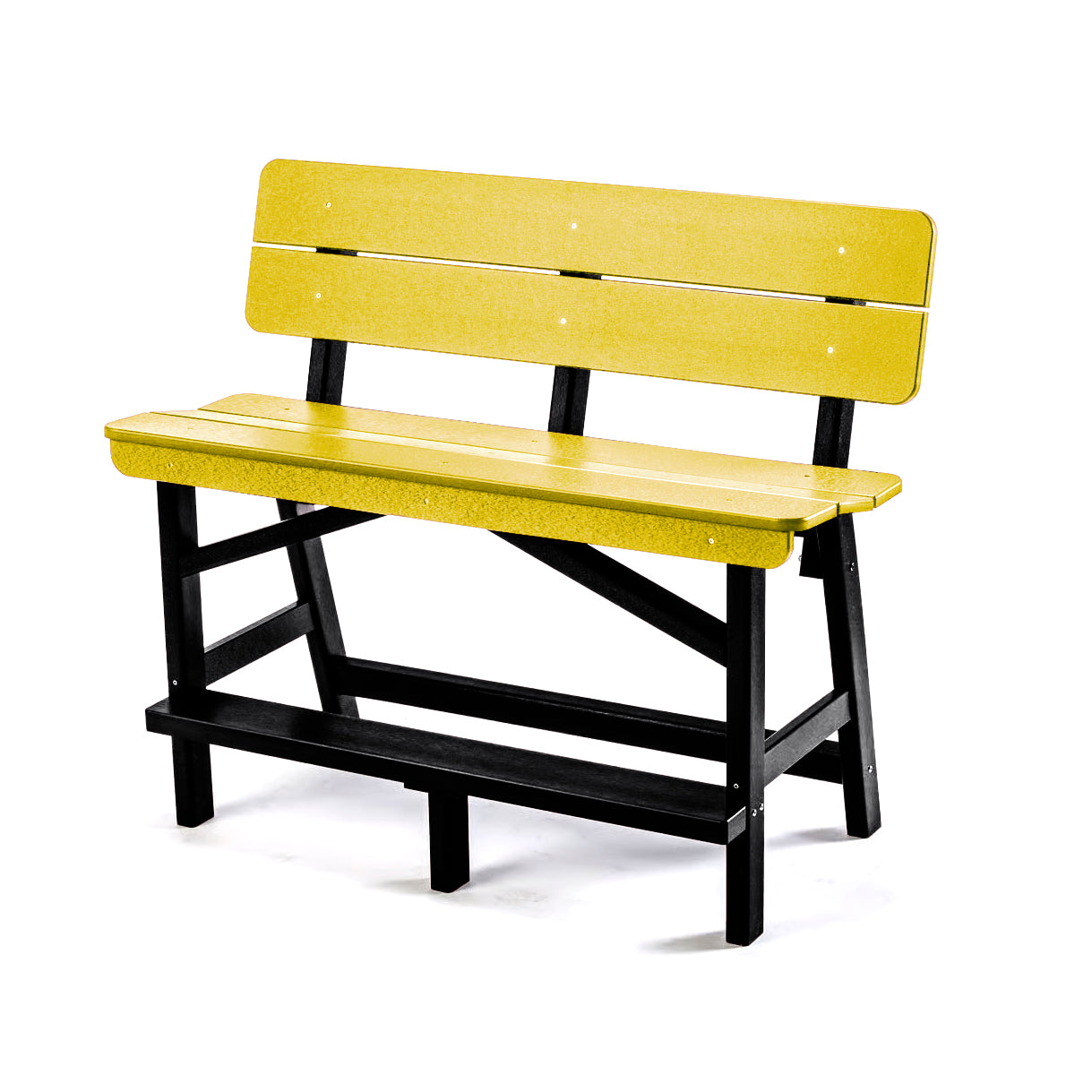 Classic Standard Bar Height Bench with Back