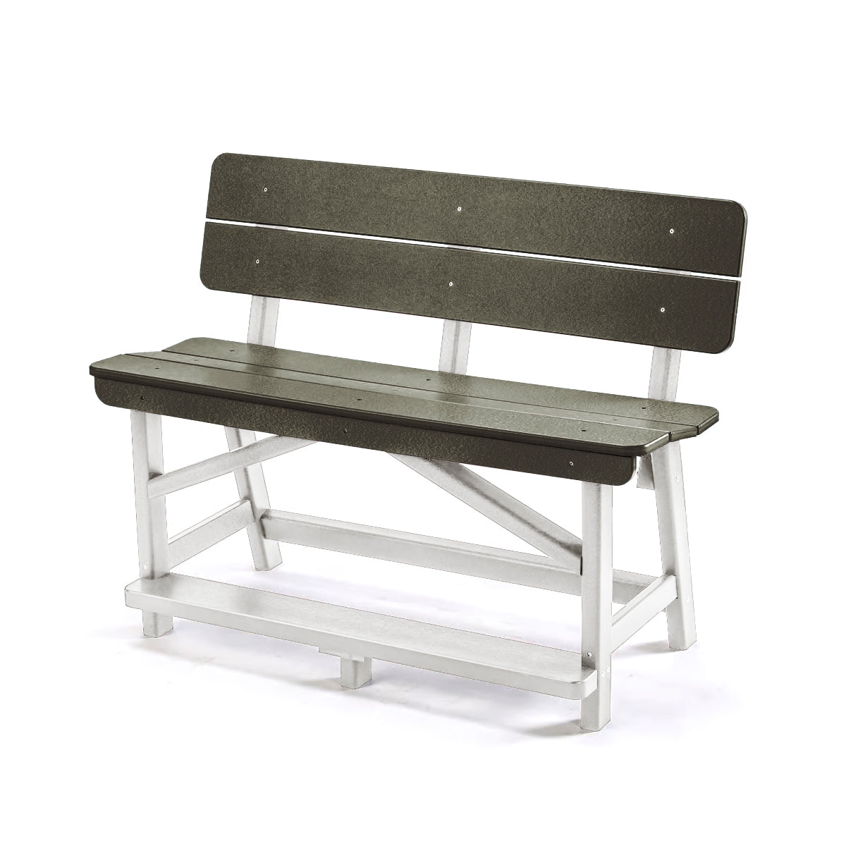 Classic Standard Counter Height Bench with Back